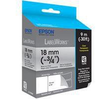 Cinta Epson LabelWorks LC 5TBN9 18 Mm 9m Negro Sobre Transparente