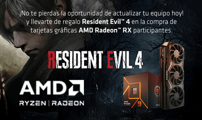 Llvate de Regalo Resident Evil 4 con AMD