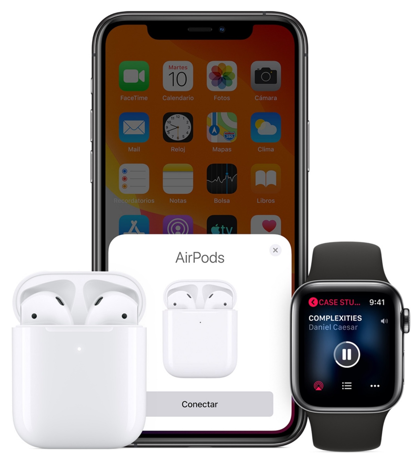 AirPods Apple Auriculares Inalambricos 2da Generacion iPhone