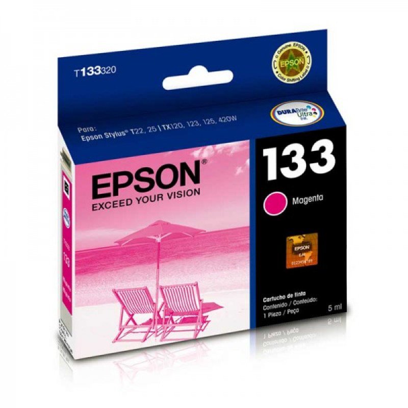 Cartucho de Tinta Magenta Epson 133 en Tienda Intercompras