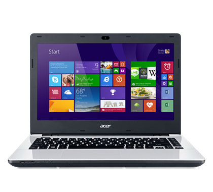 Laptop Acer Aspire E5-411-C1XV, 14", Celeron 2840, 2.1GHz, 4GB, 1TB,  Windows 8.1, Blanco - NX.MQDAL.007