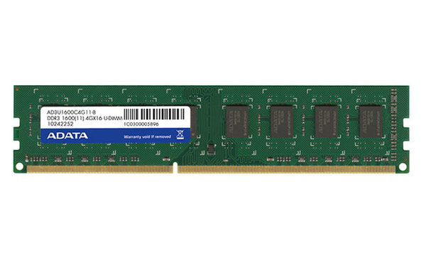 Memoria Ram ADATA - 2GB - DDR3 -1600MHz - UDIMM - AD3U1600C2G11-S