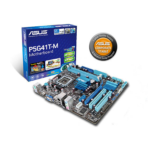 Tarjeta Madre Asus LGA775, Chipset G41, AVR, DDR3 1333/1066/800, MATX  P5G41T-M/CSM