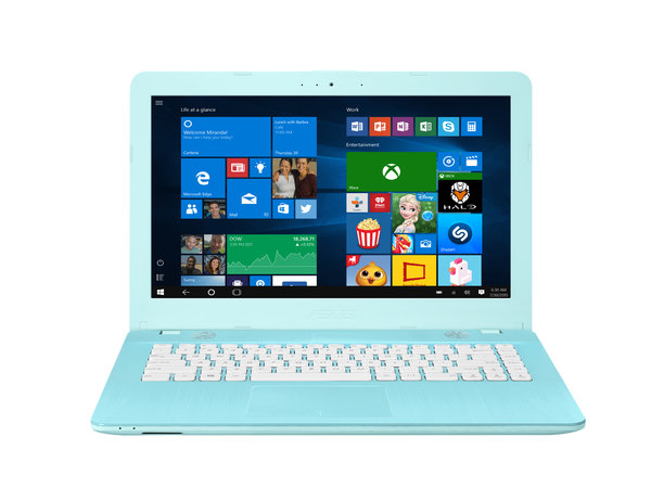 Laptop Asus Vivobook - 14" - Intel Celeron N3710 - 4GB - 500GB - Windows 10  - Azul
