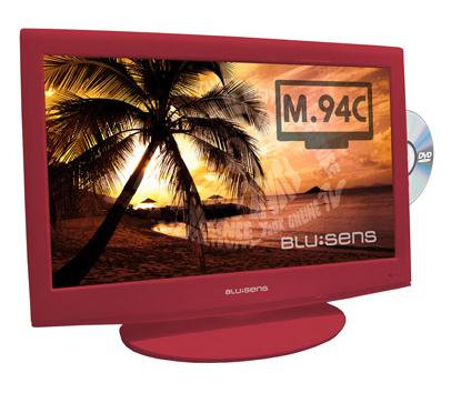 Televisión Blusens LCD 22" Roja DVD integrado, - M94R22C