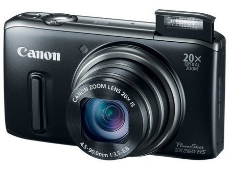 Cámara Canon PowerShot SX260 HS, 12 Mpx, Zoom 20X, LCD 3", Negro -  5900B001AA