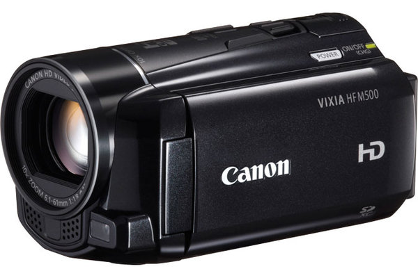 Videocámara Canon VIXIA HF M500, Full HD, Zoom Óptico 10X, LCD Touch 3" -  6096B001AA