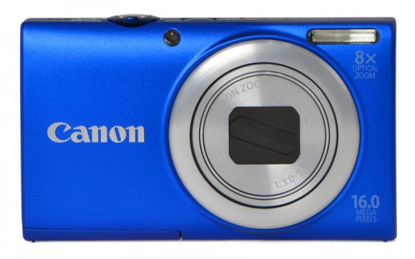 Cámara Digital Canon PowerShot A4000 IS, 16 Mpx, Zoom Óptico 8X, LCD 3",  Azul - 6152B001AA