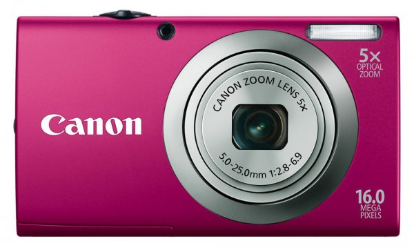 Cámara Digital Canon PowerShot A2300, 16 Mpx, Zoom Óptico 5x, LCD 2.7",  Rojo - 6192B001AA