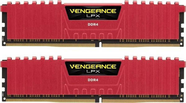 Memoria RAM Corsair Vengeance LPX - DDR4 - 16GB - 2 x 8GB - 3200 MHz - Roja  - CMK16GX4M2B3200C16R