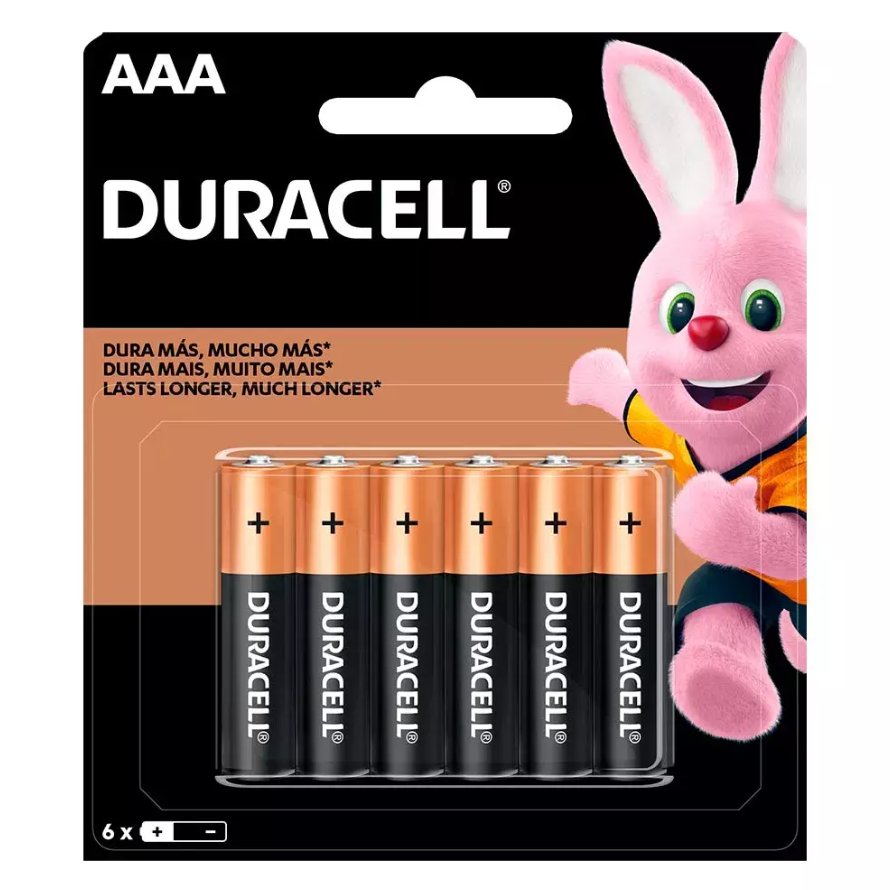 Pilas DURACELL AAA 6 Pzs 41333904481