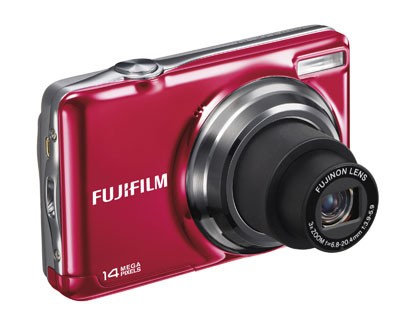 Cámara Fujifilm JV300, 14 Mpx, Zoom Óptico 3X, LCD 2.7", Rojo - 351020302