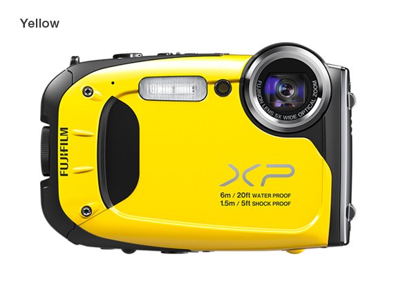 Cámara Digital Fujifilm FinePix, XP60, 16M, 5x, LCD 2.7", Amarilla, A  Prueba de Agua - 351020750