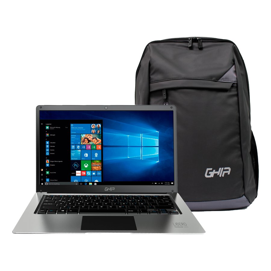 Laptop GHIA Libero E LXC142CMH N3350 + Mochila