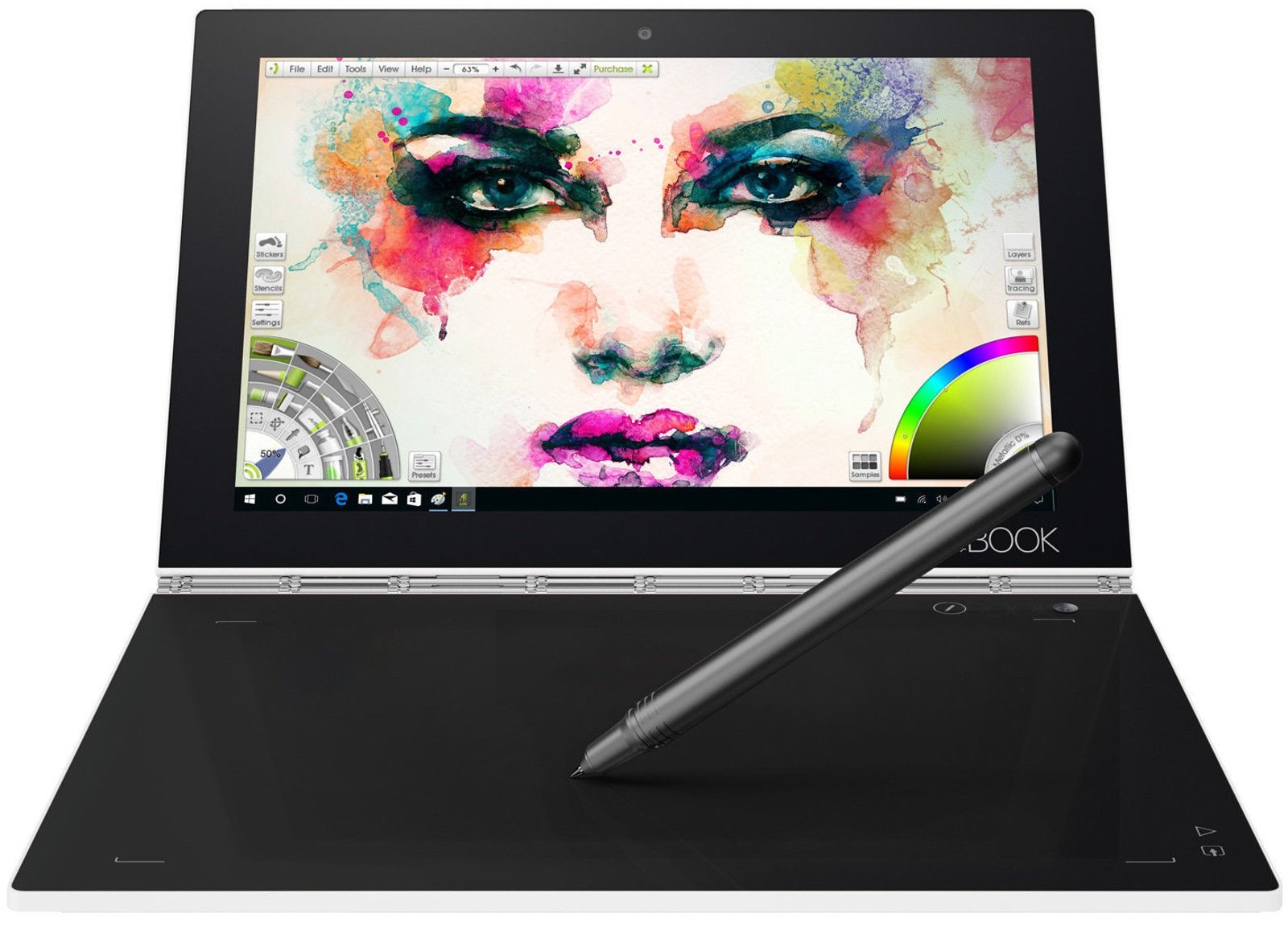 Tablet 2 en 1 Lenovo Yoga Book YB1-X91F, 10.1"