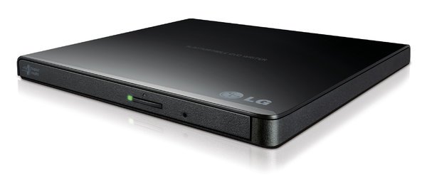 LG Slim Portable DVD - Writer - Externo - USB 2.0 - 8X - Negro - GP65NB60