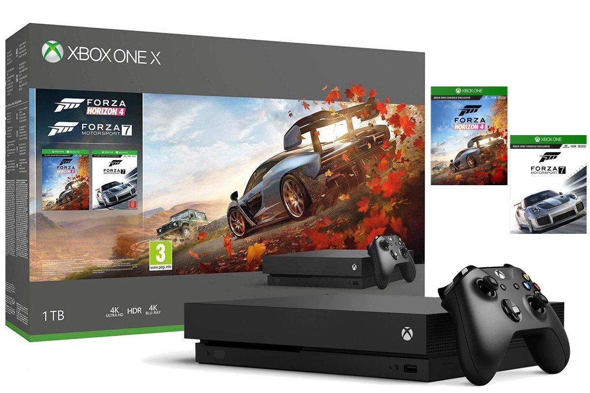 Microsoft Xbox One X 1TB Horizon 4/ Motorsport 7 - CYV-00052
