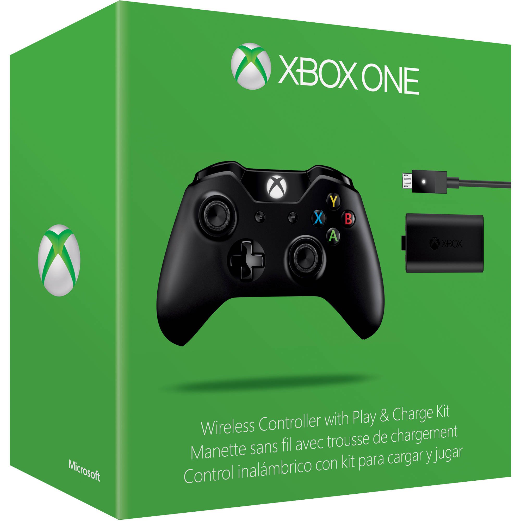 Control inalámbrico Micfrosoft Xbox One + Carga y Juega - EX7-00006