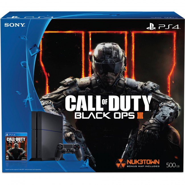 Consola Playstation 4 - 500GB - HDMI - Negro + Black Ops III - CUH-1215A