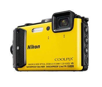 Camara Nikon AW130 - 16 MPX 5x Wi-Fi - NFC - Resistente a - - AW130 YEL