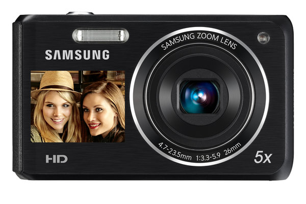 Cámara Samsung DV100, 16 Mpx, Zoom Óptico 5X, LCD 2.7", + Memoria 4GB +  Estuche - EC-DV100ZFDSMX