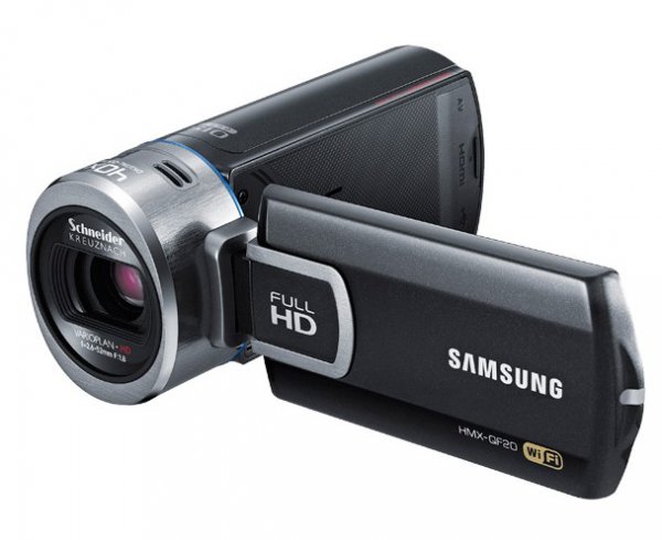 Videocamara Samsung HMX-QF20 , FullHD, WiFi, 20x, 5Mpx, LCD 2.7, Sensor BSI  - HMX-QF20BN/XAX