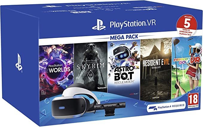 Sony PlayStation VR Casco VR PS Cámara 5 Juegos Incluidos 3004184