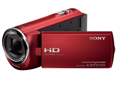 Videocámara Sony Handycam, Full HD, LCD 2.7, Rojo - HDR-CX220/R