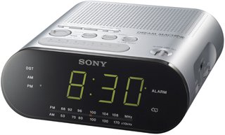Sony Radio Despertador Am FM Sint Analogo Audio y video Digital Audio y V  ICF-C218