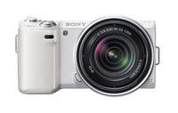 Sony NEX-5N, 16.7 Mpx, Full HD, Lente 18-55mm, LCD 3", Blanco - NEX -5NK/WQ