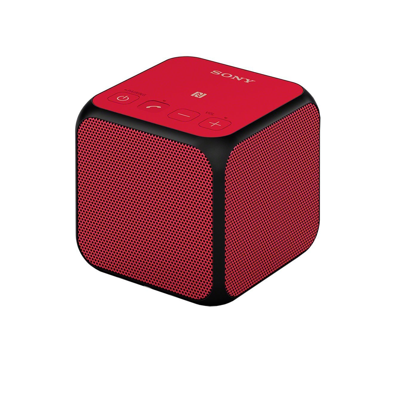 Bocina Cubo Sony X11 - 10W - Batería Recargable - Bluetooth - Auxiliar -  USB - NFC - Rojo - SRS-X11/R
