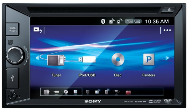 Auto Estereo Xplod Sony CD, Bluetooth, Pantalla Tactil, 5.1, Aux, USB,  AM-FM - XAV-68BT