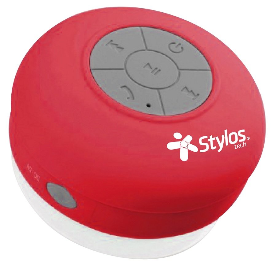 Comida sana Elevado Analítico Bocina Stylos STSWAX1R Baño Bluetooth Roja