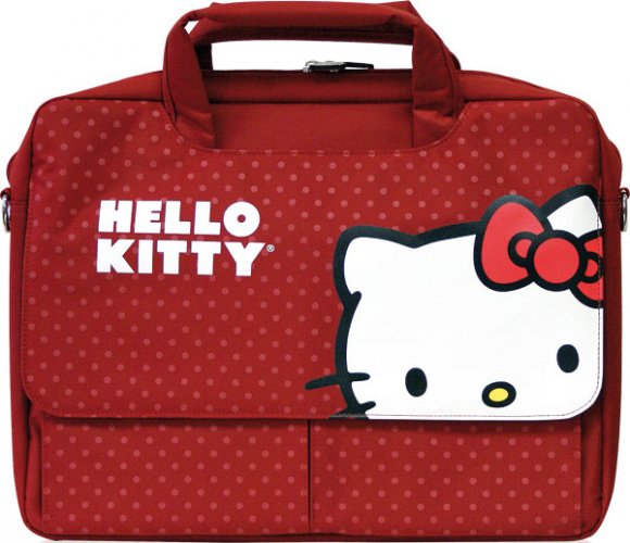 Maletín para Portátil de Hasta 15.4" Hello Kitty TechZone, Rojo - KT4335R