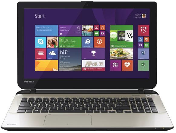 Laptop Toshiba Satellite L45D-B4268SM, 14", E1-6010, 4GB, 500GB, Windows  8.1 Single Language, Champagne - PSKRGM-006TM1