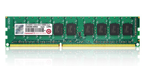 Memoria RAM Transcend - 4GB - DDR3 - 1600 MHz - DIMM - CL11 - 1RX8 -  TS512MLK64V6H