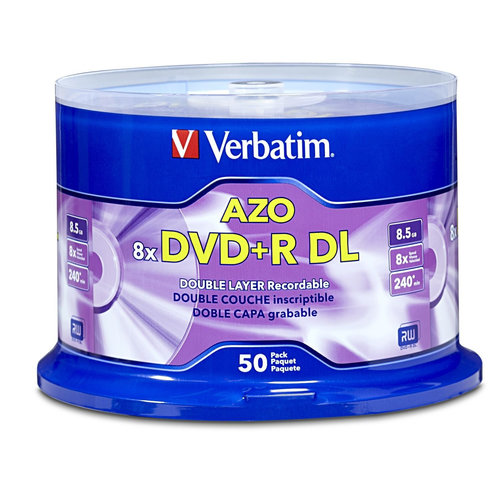 DVD+R Dl Verbatim Torre con 50 Piezas - 97000