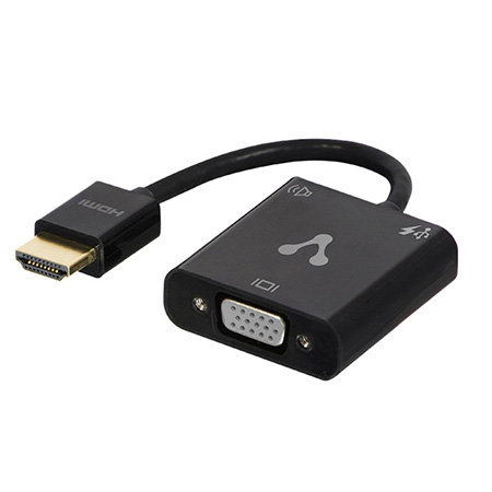 Adaptador Micro HDMI a VGA Convertidor HDMI macho a VGA hembra con cab