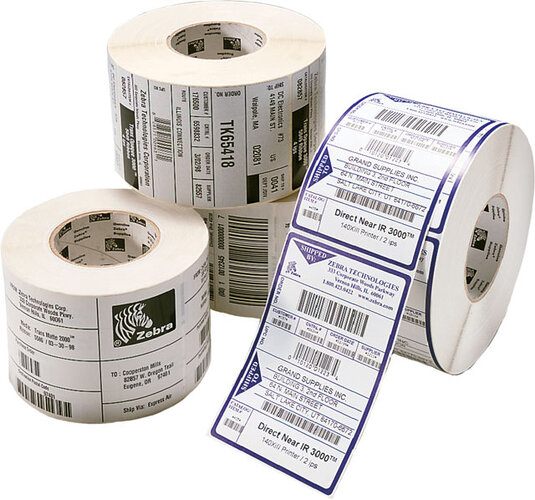 Etiquetas de papel térmico directo Z-Select 4000D, 1.25"x1.00", 6 Rollos -  10010038