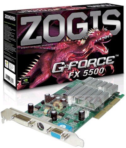 Tarjeta de Video NVIDIA GeForce FX5500 AGP 4X 8X 256MB DDR BY ZOGIS