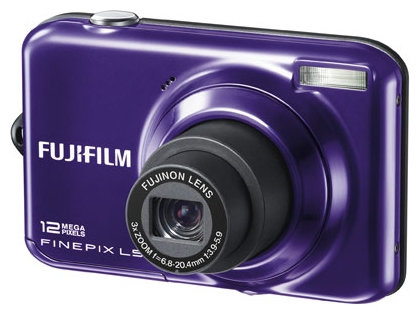 Cámara Fujifilm FinePIx L55, 12 Megapixeles, Zoom Óptico 6X, LCD 2.4",  VIoleta - 351021102