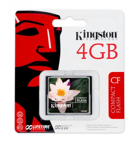 Memoria Compact Flash Kingston - 4GB - CF/4GB