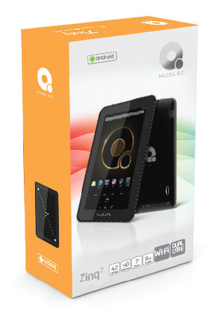 Tablet Nuqleo Zinq 7, 7", DC 1.2ghz, 1GB, 8GB, Android 4.0, Dual Camera,  Negro - QT-07A82BK
