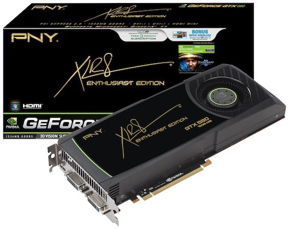 PNY Technologies Tarjeta de Video PNY GeForce GTX580 512 nucleos CUDA,  1.5GB GDDR5, PCI Express