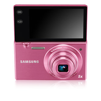 Cámara Samsung MV800, 16.1 Mpx, Zoom Óptico 5x, LCD Touch 3", Rosa -  EC-MV800ZBMPMX