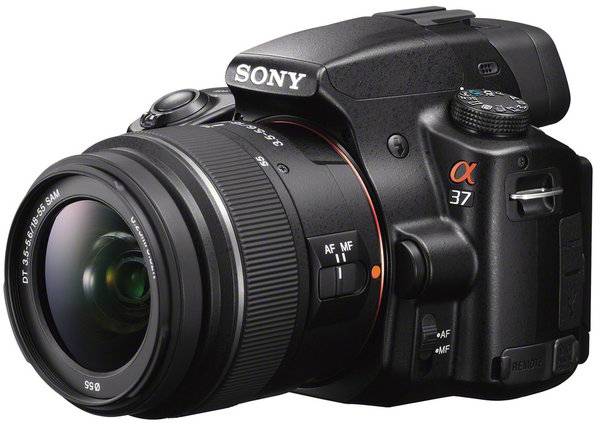 Cámara Digital Sony Reflex Alpha 16.1 Mpx 7 fps Translucent, Negra, Lente  18-55mm - SLT-A37K