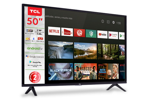 TV TCL de 50 Pulgadas, 4K Ultra HD, Smart LED TV modelo 50A441