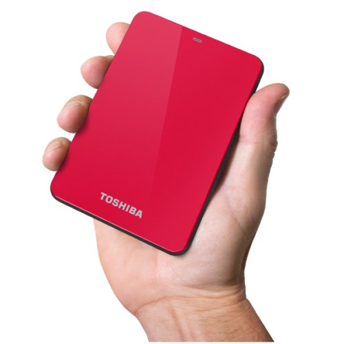 Disco Duro Externo Toshiba 500GB, 5400rpm, USB 3.0/2.0 Rojo - HDTC605XR3A1