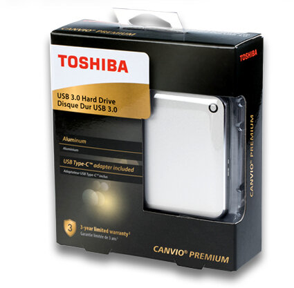 Disco Duro Externo Toshiba Canvio Premium 1TB - HDTW210XS3AA