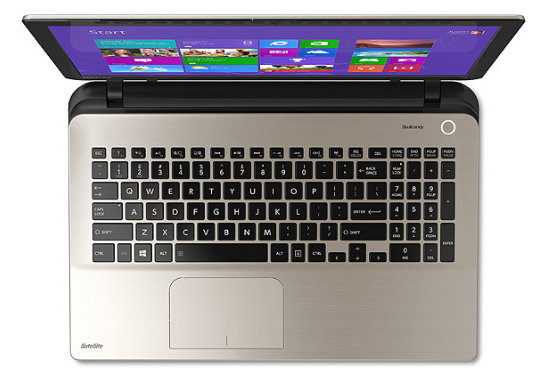 Laptop Toshiba Satellite L55, 15.6", Core i3-4005u, 4GB, 750GB, Windows 8.1  Pro - PSKT4U-0LXNB2